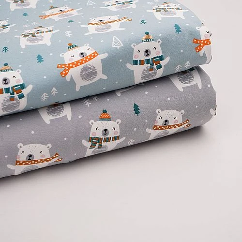 Bio Jersey Motiv Bärchenwald Blau Von Stoffonkel 4 Bio Jersey Motiv Bärchenwald Blau Von Stoffonkel – Bild 4