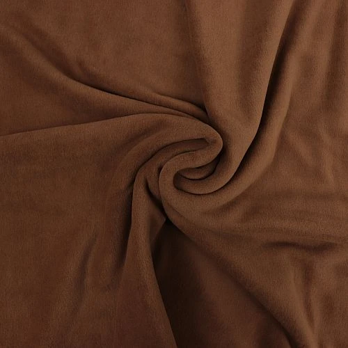 Bio Baumwollfleece In Rehbraun Von Stoffonkel 2 Bio Baumwollfleece In Rehbraun Von Stoffonkel – Bild 2