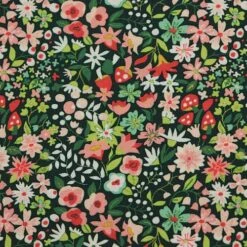 Bio Popeline Baumwollstoff Woodland Forest Emerald Von Monaluna -TextilKreativ Verkaufsgeschäft Baumwollstoff Woodland Forest Emerald von Monaluna 1890 2