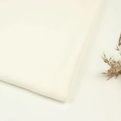Bio Baumwollfleece Stoff Ecru Von Fabrilogy