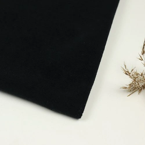 Bio Baumwollfleece Stoff Schwarz Von Fabrilogy 1 Bio Baumwollfleece Stoff Schwarz Von Fabrilogy