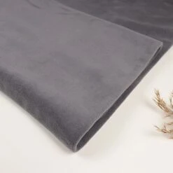 Bio Baumwollfleece In Dunkelgrau Von Stoffonkel