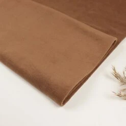 Bio Baumwollfleece In Rehbraun Von Stoffonkel