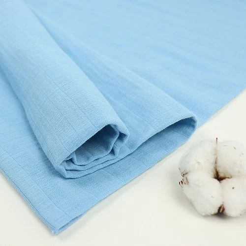 Bio Baumwollmusselin In Lichtblau Von Stoffonkel 1 Bio Baumwollmusselin In Lichtblau Von Stoffonkel