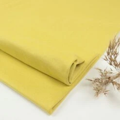 Bio Bündchen Stoff Uni Currysenf Stoffonkel