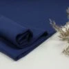 Bio Bündchen Stoff Uni Marineblau Stoffonkel