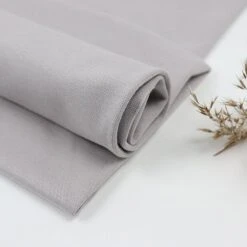 Bio Bündchen Stoff Uni Steingrau Stoffonkel