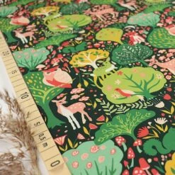 Bio Canvas Motiv Twilit Forest Vert Von Monaluna