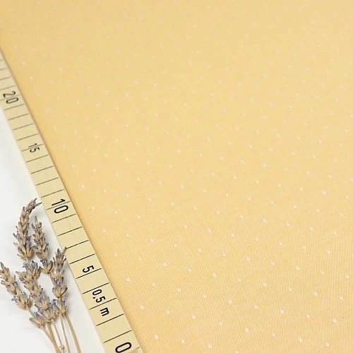 Bio Chambray Punkte Safran Gelb Von Amandine Cha 1 Bio Chambray Punkte Safran Gelb Von Amandine Cha