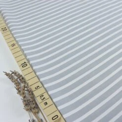 Bio Chambray Streifen Hellgrau Von Amandine Cha