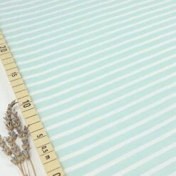 Bio Chambray Streifen Mintgrün Von Amandine Cha