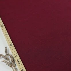 Bio Chambray Uni Burgunder Weinrot Von Amandine Cha