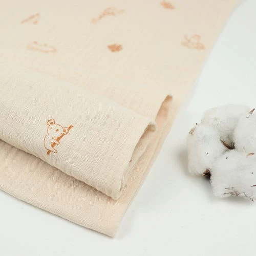 Bio Double Gauze Animals Sand 1 Bio Double Gauze Animals Sand