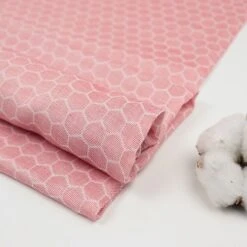 Bio Double Gauze Hexagon In Lanterne Rouge Von Amandine Cha