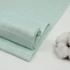 Bio Double Gauze Kariert In Mintgrün U. Weiß Von Amandine Cha