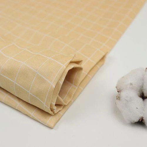 Bio Double Gauze Kariert In Safrangelb U. Weiß Von Amandine Cha 1 Bio Double Gauze Kariert In Safrangelb U. Weiß Von Amandine Cha