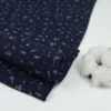 Bio Double Gauze Navy Mit Kleinen Blumen