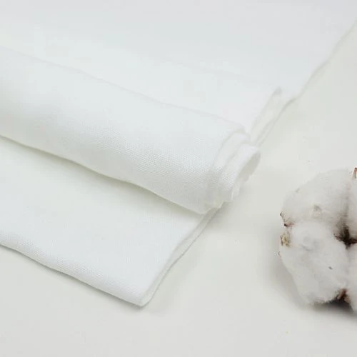 Bio Double Gauze Uni In Weiß Von Amandine Cha 1 Bio Double Gauze Uni In Weiß Von Amandine Cha