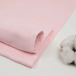 Bio Double Gauze Uni Kariert In Zartrosa Von Amandine Cha