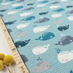 Bio Jersey Motiv Babywal Boys Von Stoffonkel In Türkis