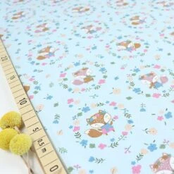 Bio Jersey Motiv Liese Und Lotte In Blau Von Stoffonkel