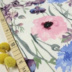 Bio Jersey Motiv Sommerwiese Aquarell Von Stoffonkel