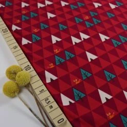 Bio Jersey Motiv Triangle Tipi In Rot Von Stoffonkel