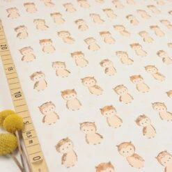 Bio Jersey Motiv Kleine Eule Mini In Aquarellmaltechnik Von Stoffonkel