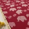 Bio Jersey Origami Motiv Elephant Von Stoffonkel In Kirsche