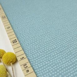 Bio Jersey Stoff Dotted Line Türkis Von Stoffonkel