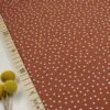Bio Jersey Stoff Dotties Karamell Braun Von Stoffonkel