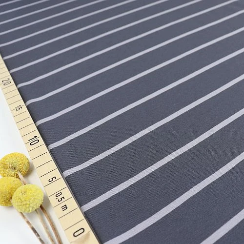 Bio Jersey Stoff Streifen Granit Schiefer Streifenjersey 1 Bio Jersey Stoff Streifen Granit Schiefer Streifenjersey