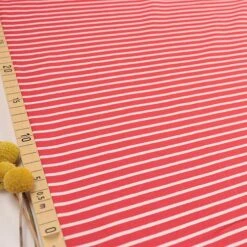 Bio Jersey Stoff Streifen Poppy Ringeljersey Stoffonkel