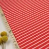 Bio Jersey Stoff Streifen Tomatenrot Ringeljersey Stoffonkel