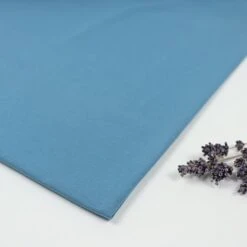 Bio Jersey Stoff Uni Beach House Blue Stoffonkel