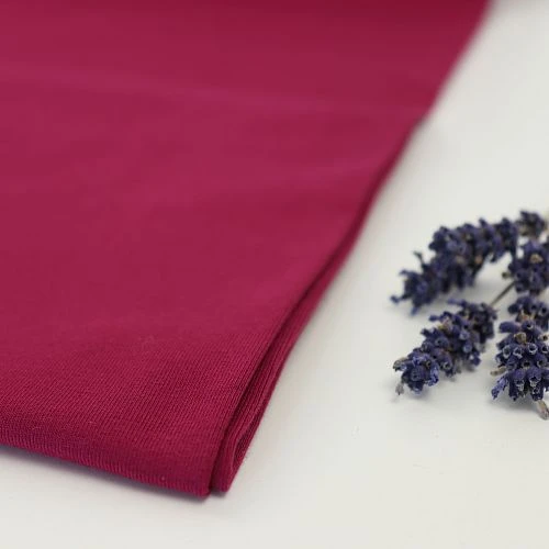 Bio Jersey Stoff Uni Bordeaux 1 Bio Jersey Stoff Uni Bordeaux