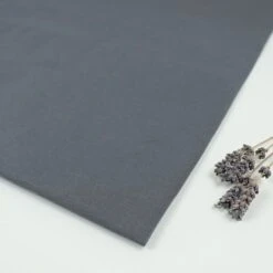 Bio Jersey Stoff Uni Dunkelgrau Stoffonkel