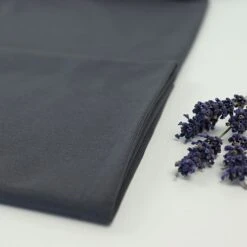 Bio Jersey Stoff Uni Dunkelgrau