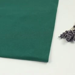 Bio Jersey Stoff Uni Flaschengrün Stoffonkel
