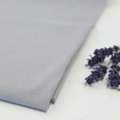 Bio Jersey Stoff Uni Grau