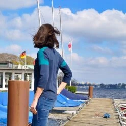 Bio Jersey Stoff Uni Petrol -TextilKreativ Verkaufsgeschäft Bio Jersey Stoff uni petrol 53 5