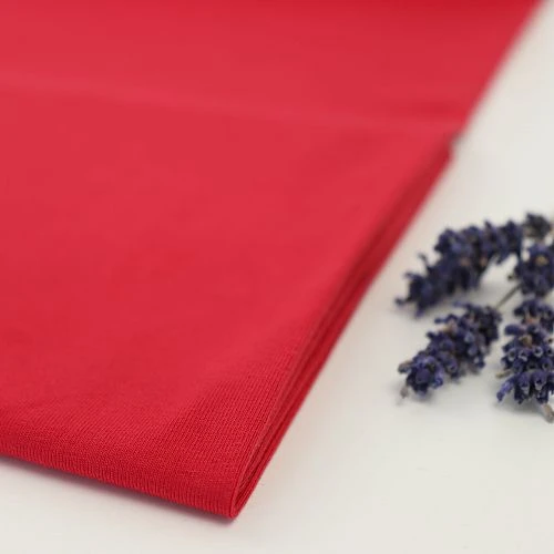 Bio Jersey Stoff Uni Rot 1 Bio Jersey Stoff Uni Rot