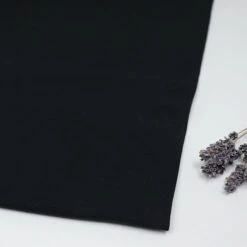 Bio Jersey Stoff Uni Schwarz Stoffonkel