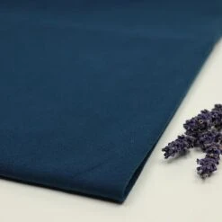 Bio Jersey Stoff Uni Water By Night Petrol Blau Stoffonkel