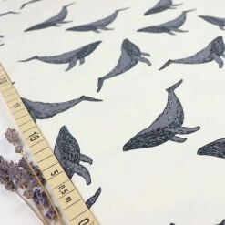 Bio Jersey Whales In Marshmallow Von Bloome Copenhagen
