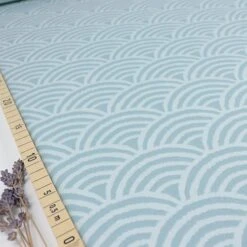 Bio Kuschel-Jacquard Regenbogen In Gletscher Von Stoffonkel