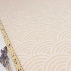 Bio Kuschel-Jacquard Regenbogen In Macadamia Von Stoffonkel