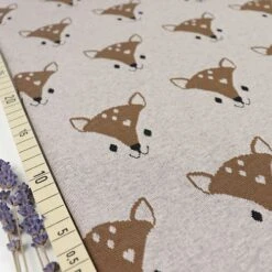 Bio Kuscheljacquard Missi In Braun Von Stoffonkel