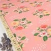Bio Popeline Baumwollstoff Bouquet On Pink Von Monaluna