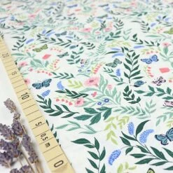 Bio Popeline Baumwollstoff Flora Aus Der Serie Perennial Von Cloud9